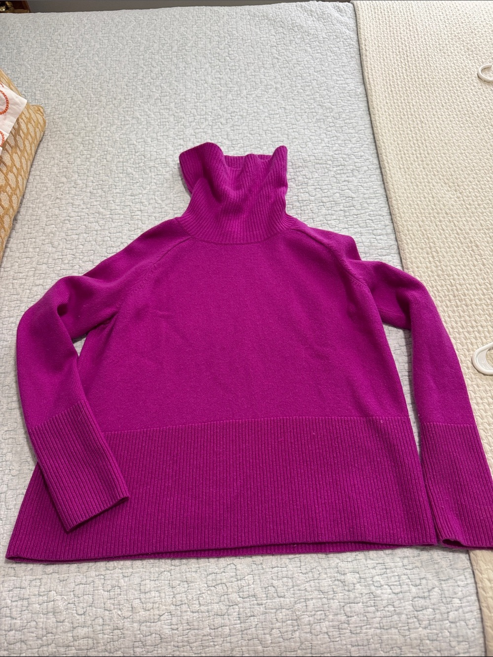 Athleta Bright Fuchsia Turtleneck Sweater
